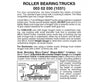 Micro Trains N 302030 Roller-Bearing Trucks -- Less Couplers 1 Pair &