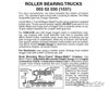 Micro Trains N 302030 Roller-Bearing Trucks -- Less Couplers 1 Pair &