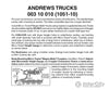 Micro Trains N 310010 Andrews Trucks -- Less Couplers (Black) 10 Pairs &