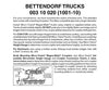 Micro Trains N 310020 Bettendorf Trucks -- Less Couplers (Black) 10 Pairs &