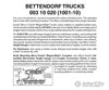 Micro Trains N 310020 Bettendorf Trucks -- Less Couplers (Black) 10 Pairs &