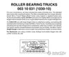 Micro Trains N 310031 Roller-Bearing Trucks -- With Short Extended Couplers (Black) 10 Pairs &