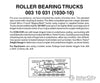 Micro Trains N 310031 Roller-Bearing Trucks -- With Short Extended Couplers (Black) 10 Pairs &