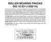 Micro Trains N 310031 Roller-Bearing Trucks -- With Short Extended Couplers (Black) 10 Pairs &