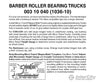 Micro Trains N 310040 Barber Roller-Bearing Trucks -- Less Couplers (Black) 10 Pairs &