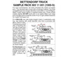 Micro Trains 311001 Bettendorf Truck Sampler Pack - 1 Pair Each #1000 1002 & 1003 Couplers Trucks