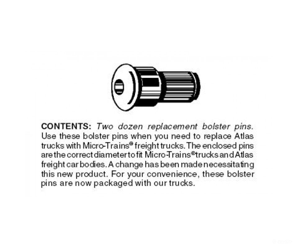Micro Trains N 312030 Bolster Pins -- For Conversion Of Atlas Products Pkg(24) Couplers & Trucks