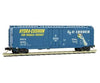 Micro Trains N 3200500 50 Plug-Door Boxcar - Ready To Run -- Evans Eelx 60003 (Blue Yellow White Dfb
