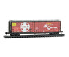 Micro Trains N 3200620 50’ Plug-Door Boxcar - Santa Fe #525249 (red silver white black ends large logo) Freight Cars