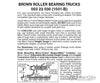 Micro Trains N 322030 Roller-Bearing Trucks -- Less Couplers (Brown) 1 Pair &