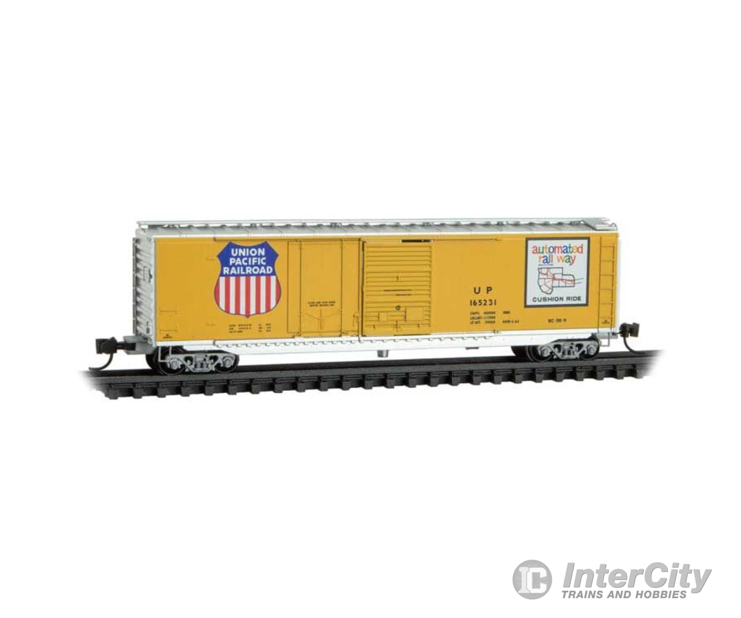 Micro Trains N 3300610 50’ Combination Plug And Sliding Door Boxcar - Ready To Run Union Pacific