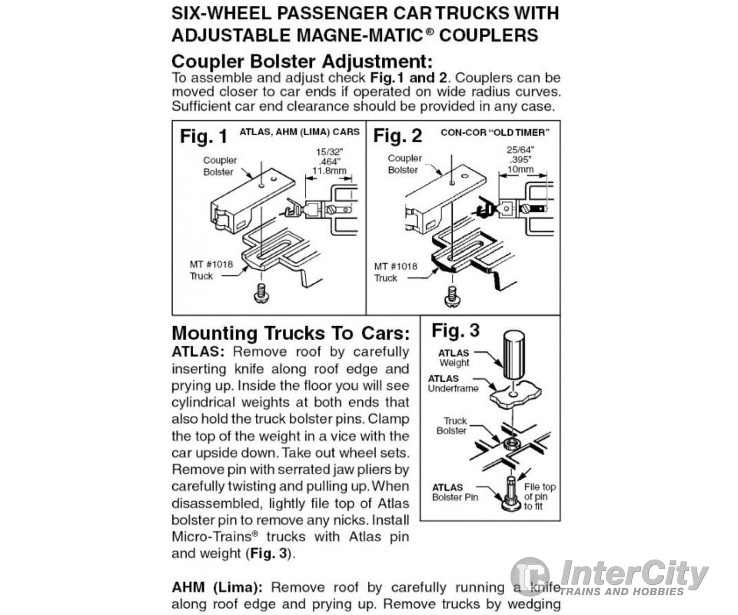 Micro Trains N 342061 Six-Wheel Passenger Car Trucks -- Standard W/Adjustable Couplers (Silver) 1