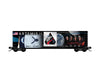 Micro Trains N 38100660 50’ Plug-Door Boxcar No Roofwalk - Artemis II Mission Commemorative (black blue red) - Freight