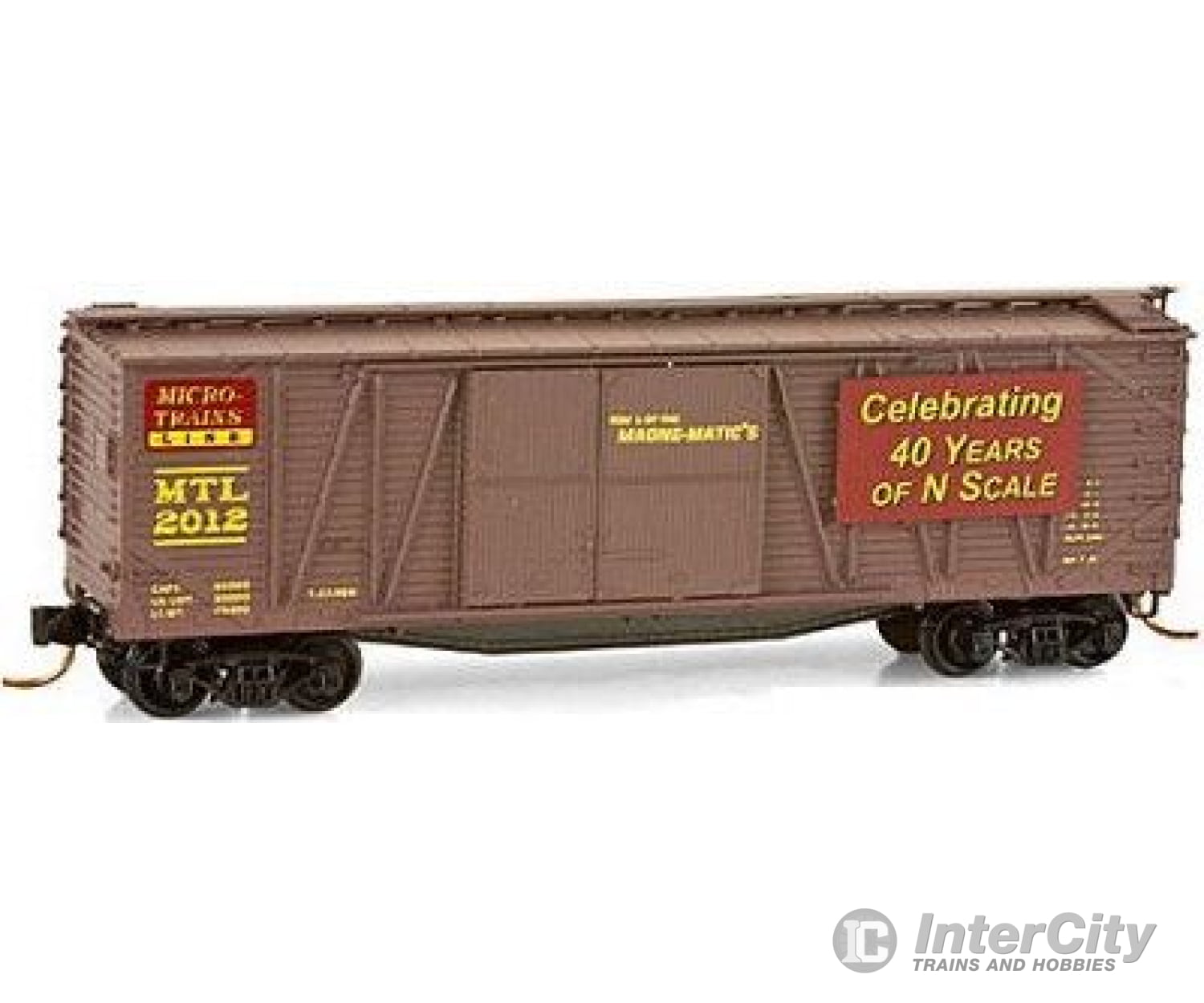 Micro Trains N 4000020 40 Single-Sheathed 1-1/2 Door Wood Boxcar - Ready To Run -- Micro-Trains 40Th