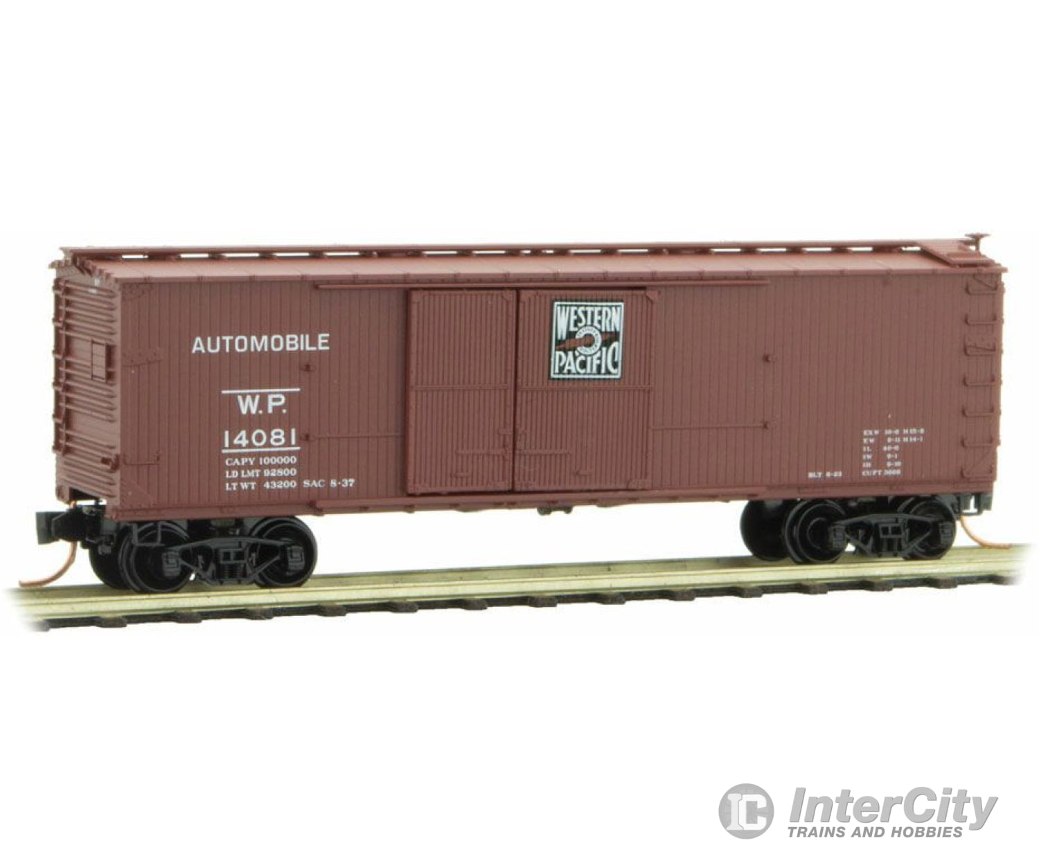 Micro Trains N 4100050 40 Double-Sheathed 1-1/2-Door Wood Boxcar Vertical Brake Wheel Ready To Ru --