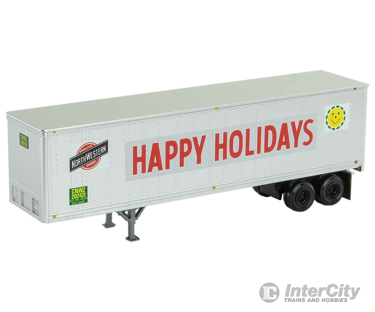 Micro Trains N 45000170 40 Semi Trailer - Assembled -- Chicago & North Western #202421 (White Red