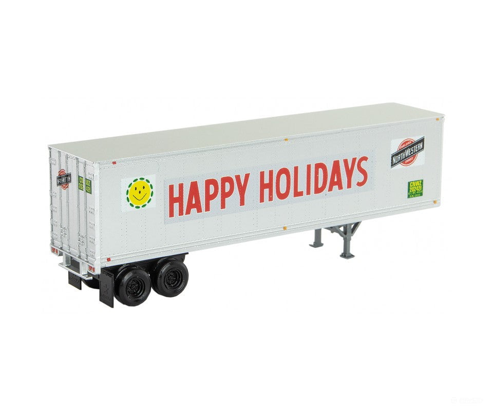 Micro Trains N 45000170 40 Semi Trailer - Assembled -- Chicago & North Western #202421 (White Red