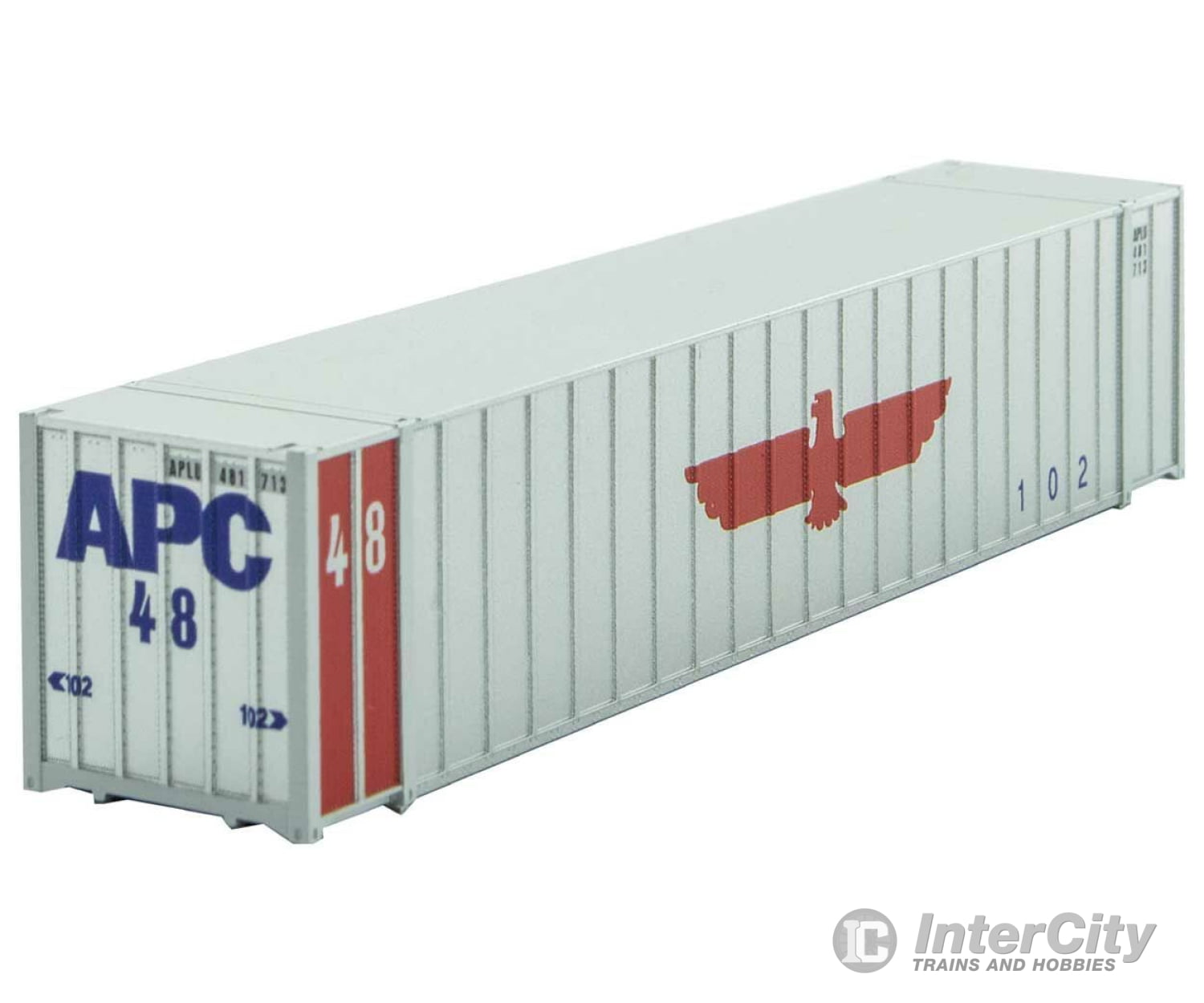 Micro Trains N 46800011 Microtrains Scale Apc 48 Rib Side Container Road No 481713 Freight Cars