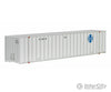 Micro Trains N 46800081 48 Rib-Side Container - Assembled -- Santa Fe Sftu #281221 (White Blue