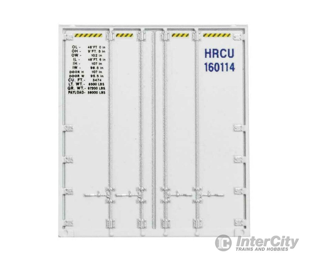 Micro Trains N 46800090 48 Rib-Side Container - Assembled -- Hercules #160114 (White Blue) Freight