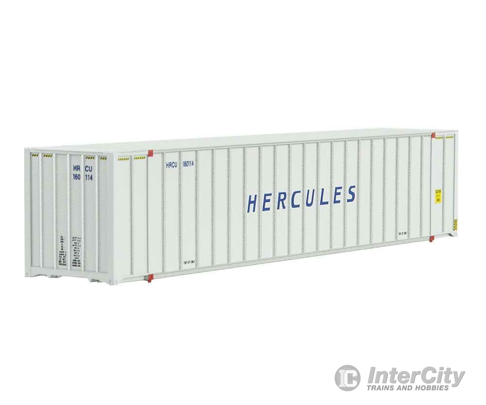 Micro Trains N 46800090 48 Rib-Side Container - Assembled -- Hercules #160114 (White Blue) Freight