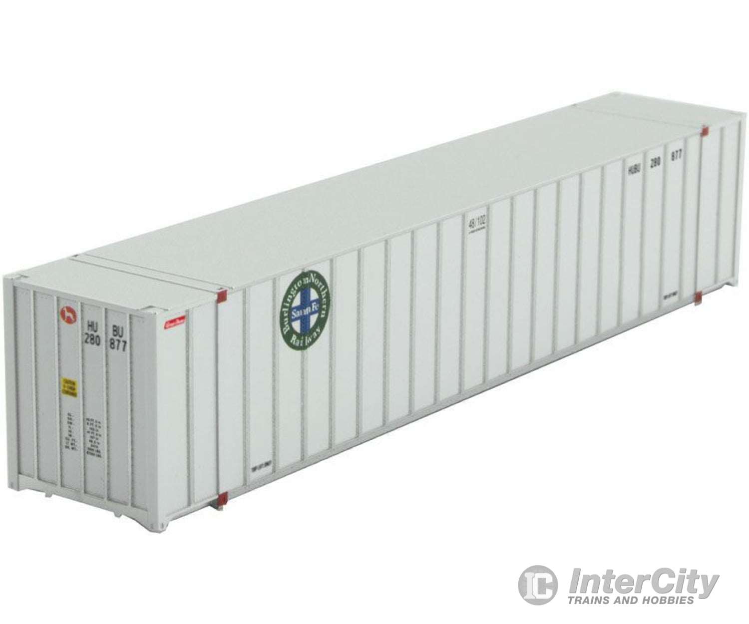 Micro Trains N 46800142 48 Rib-Side Container - Assembled -- Burlington Northern Santa Fe Hubu