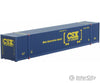 Micro Trains N 46900011 Cimc 53 Corrugated Container - Ready To Run -- Csx 232540 (Blue Yellow