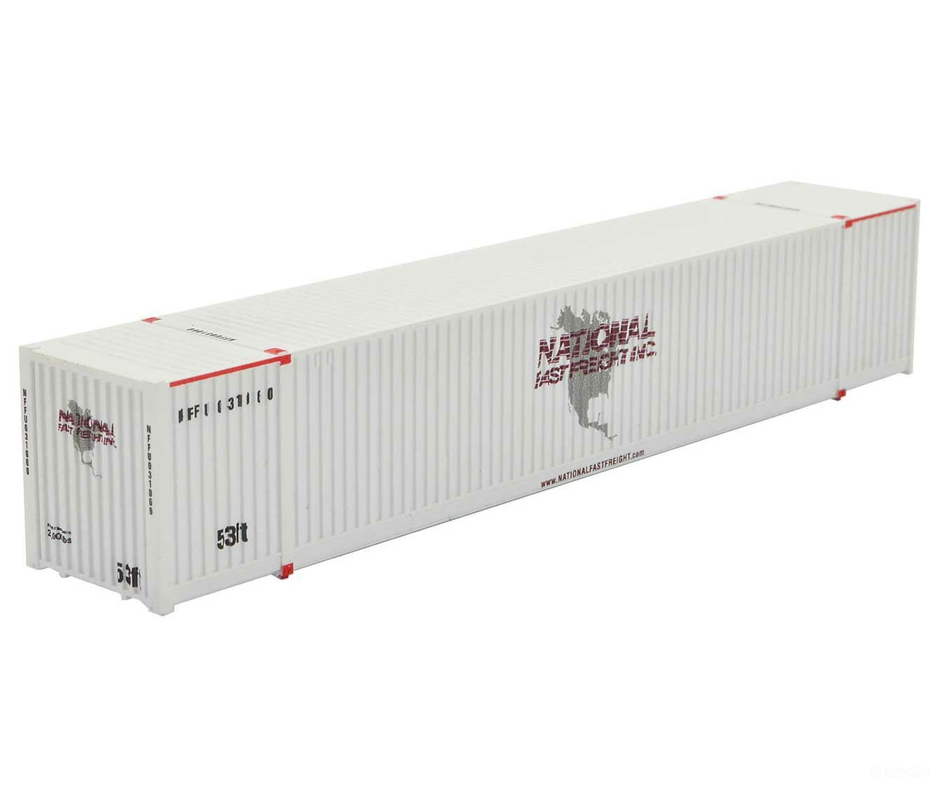 Micro Trains N 46900101 Cimc 53 Corrugated Container - Assembled -- National Containers Nffu 031060