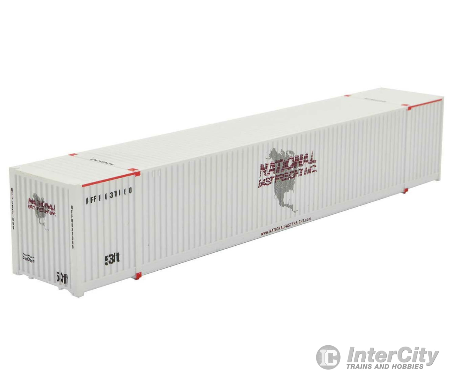 Micro Trains N 46900101 Cimc 53 Corrugated Container - Assembled -- National Containers Nffu 031060