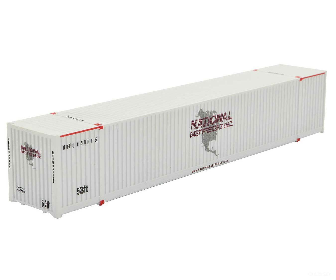 Micro Trains N 46900102 Cimc 53 Corrugated Container - Assembled -- National Containers Nffu 051105
