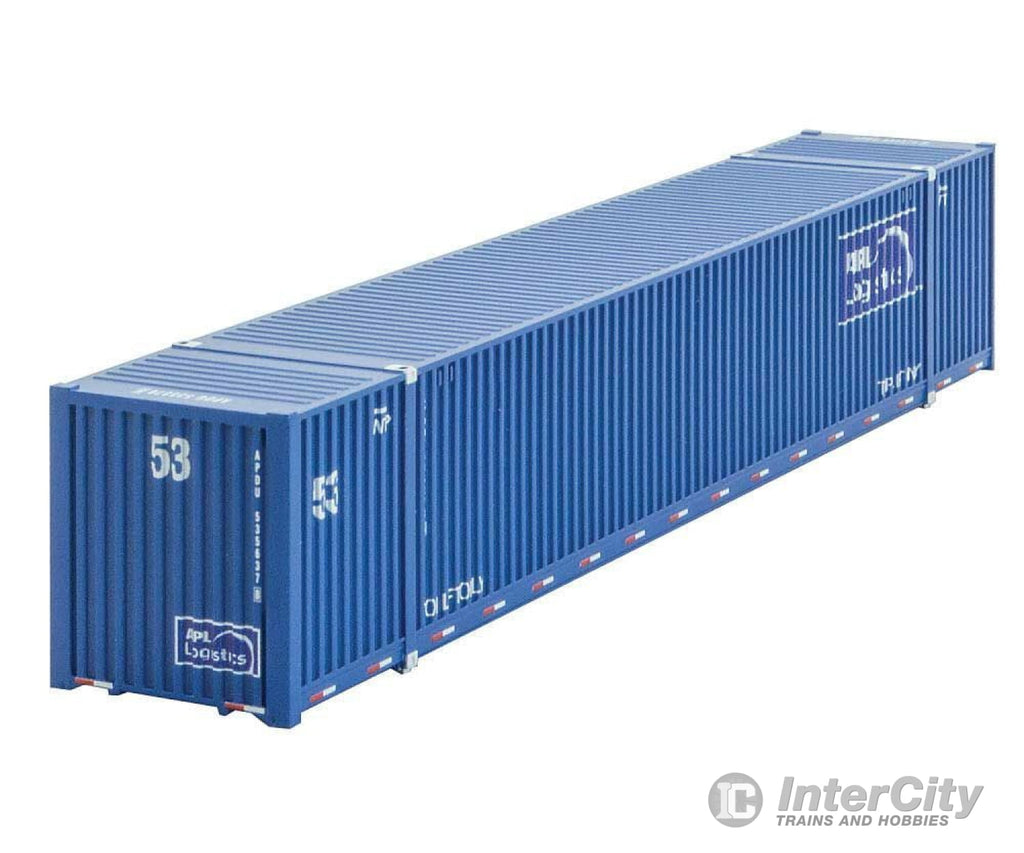 Micro Trains N 46900121 Cimc 53 Corrugated Container - Assembled -- Apl Logistics 5353785 (Blue