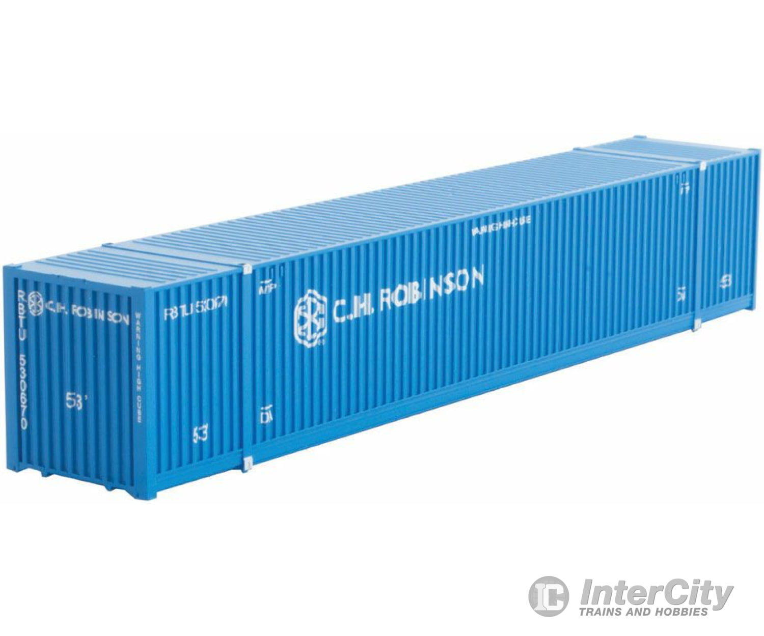 Micro Trains N 46900141 Cimc 53 Corrugated Container - Ready To Run -- C.h. Robinson 530670 (Blue