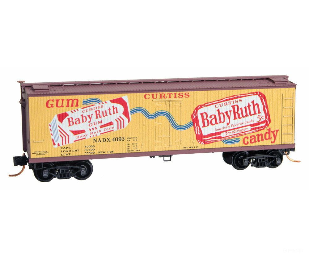 Micro Trains N 4900710 40 Double-Sheathed Wood Reefer W/Vertical Brake Wheel - Ready To Run --