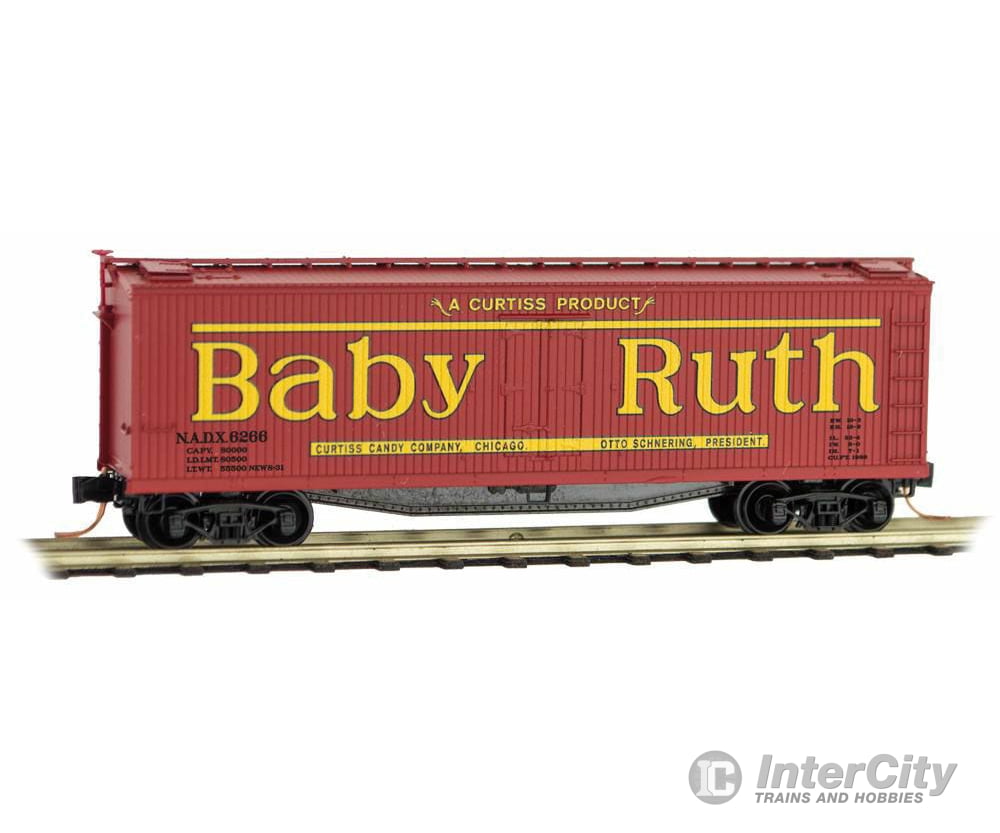 Micro Trains N 4900730 40 Double-Sheathed Wood Reefer W/Vertical Brake Wheel - Ready To Run --