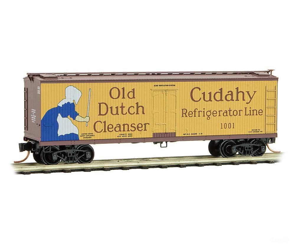 Micro Trains N 4900760 40 Double-Sheathed Wood Reefer - Vertical Brake Wheel Ready To Run -- Cudahy