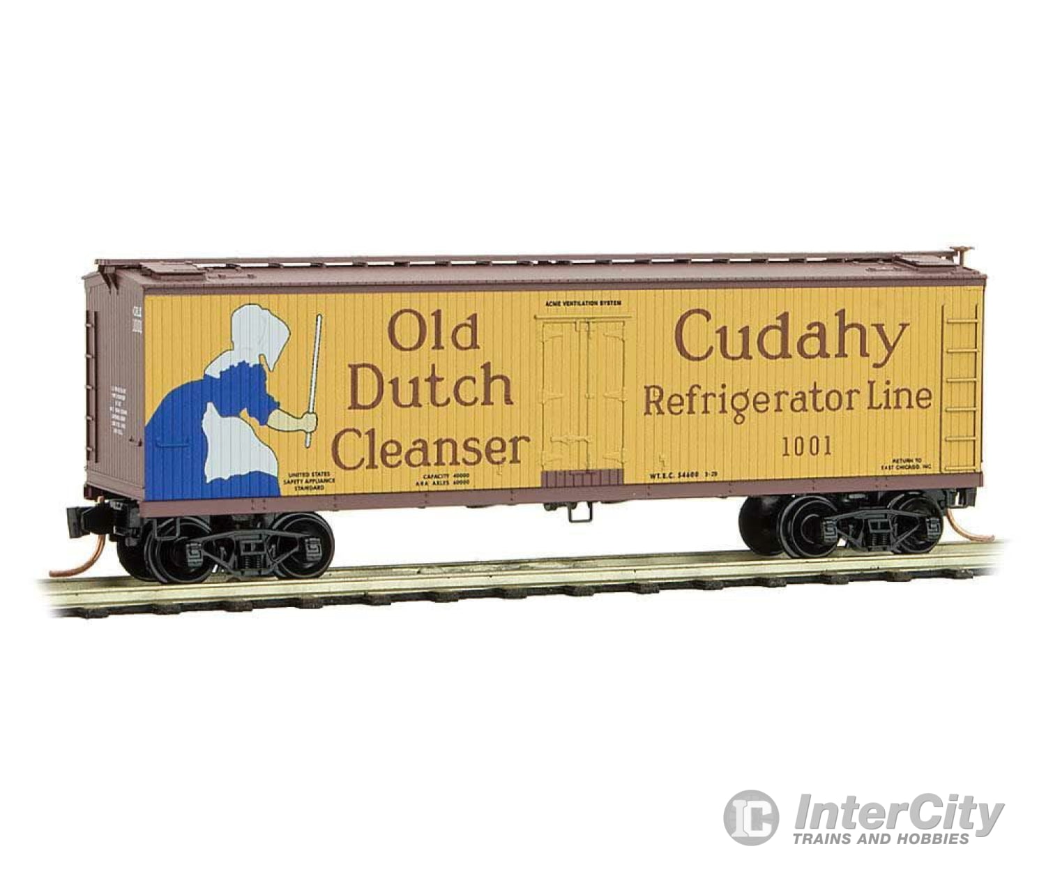 Micro Trains N 4900760 40 Double-Sheathed Wood Reefer - Vertical Brake Wheel Ready To Run -- Cudahy