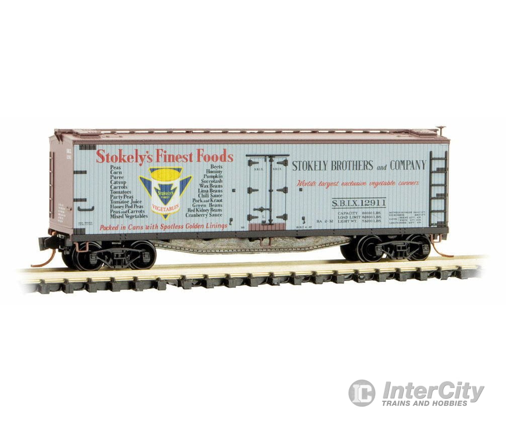 Micro Trains N 4900830 40 Double-Sheathed Wood Reefer With Vertical Brake Wheel - Ready To Run --