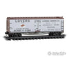 Micro Trains N 4900990 40’ Double-Sheathed Wood Reefer w/Vertical Brake Wheel - Ready to Run - Ladoga Canning NWX