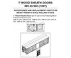 Micro Trains N 49920920 Box Car Doors -- 7 Wood - Single-/Double-Sheathed Cars Pkg(12) Parts