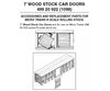 Micro Trains N 49920922 Box Car Doors -- 7 For Stock Cars Pkg(12) Parts