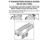 Micro Trains N 49920940 Box Car Doors -- 8 Double For 40 Or 50 Cars Pkg(12) Parts