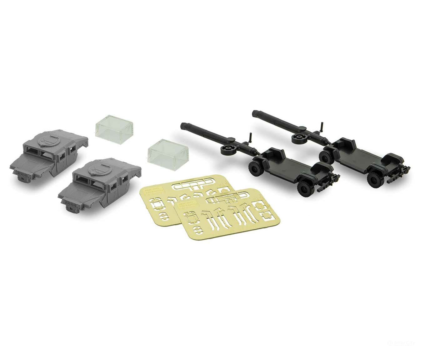 Micro Trains N 49945950 Humvee Military Vehicle - Kit Pkg(2) -- Undecorated Cars & Trucks