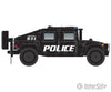 Micro Trains N 49945955 Humvee(R) Military Vehicle 2-Pack - Assembled -- Police (Black) Cars &