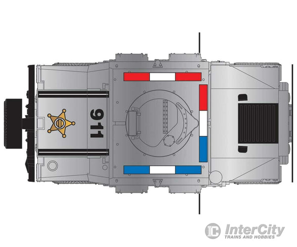 Micro Trains N 49945956 Humvee(R) Military Vehicle 2-Pack - Assembled -- Sheriff (Silver Black) Cars