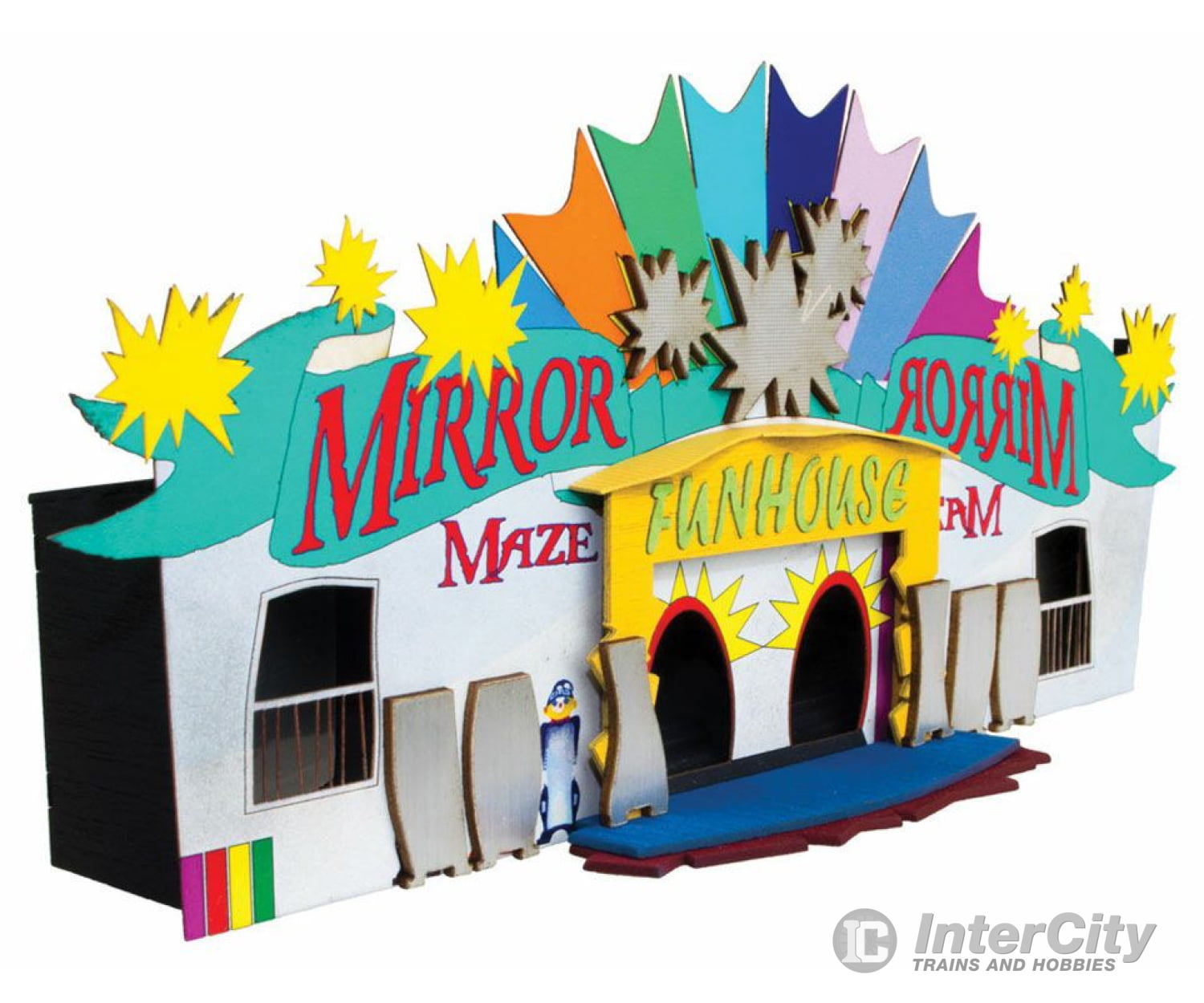 Micro Trains N 49990502 Mirror Maze -- Laser-Cut Card Kit - 6-1/2 X 2-1/2 16.5 6.4Cm Structures