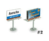 Micro Trains N 49990504 Modern Billboard - Kit - Kit #2 Sign Size Scale 24 x 14 Overall Height Scale 32’ Scenery Details
