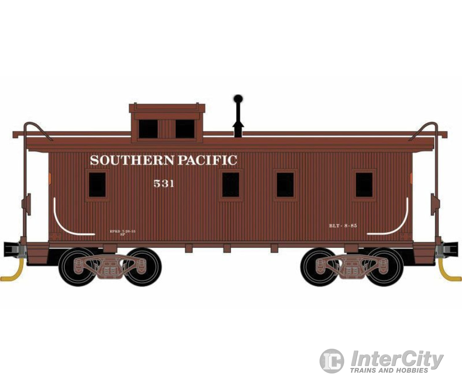 Micro Trains N 5100310 34 Wood-Sheathed Caboose With Straight Cupola - Ready To Run -- Southern