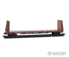 Micro Trains N 5400481 61’ 8’’ Bulkhead Flatcar - Trailer-Train TTPX #80234 (Boxcar Red white yellow) Freight Cars