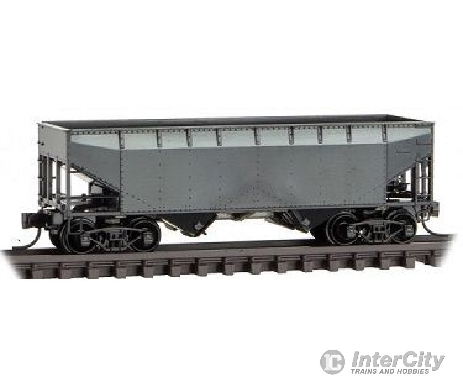 Micro Trains N 5500000 33 2-Bay Offset-Side Hopper - Ready To Run -- Undecorated Freight Cars