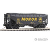 Micro Trains N 5500370 33 2-Bay Hopper W/Offset Sides -- Monon #41501 (Black Large Yellow Monon)